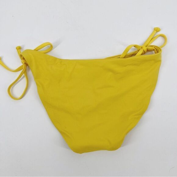 Becca Color Code Yellow Tie Side Hipster Bikini Bottoms Lg NWOT - Picture 2 of 7